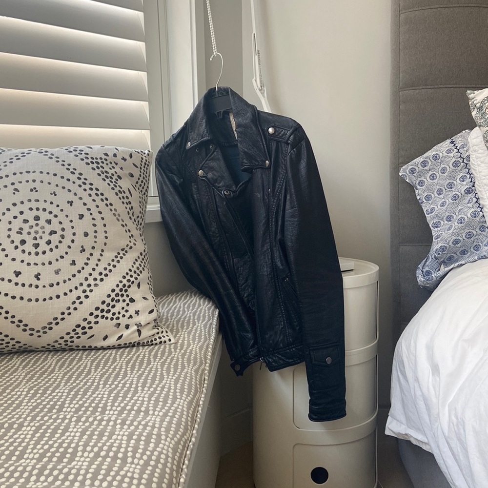 Vegan leather jacket